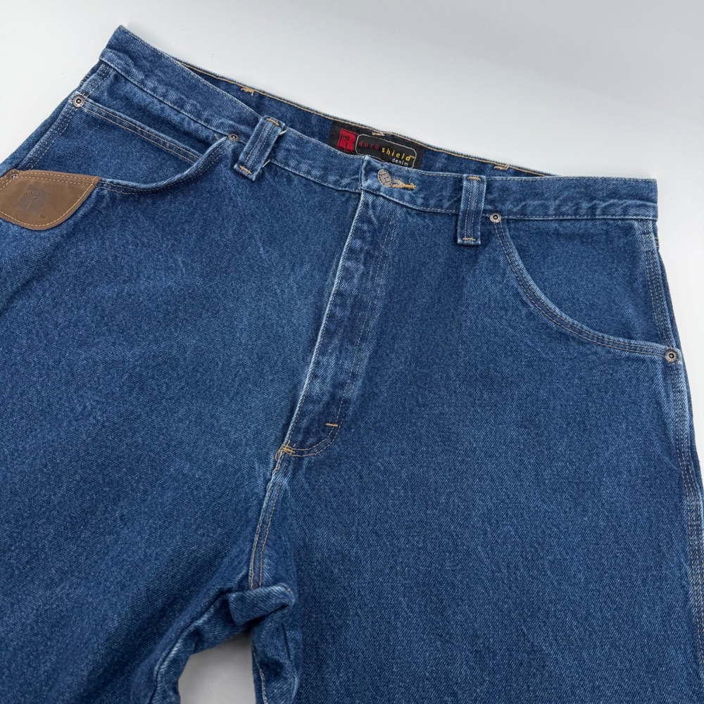 Riggs Workwear by Wrangler Jeans Mens 40x34 Blue DuraShield Carpenter 3W001AI